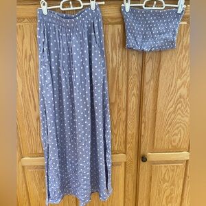 Tube top and skirt set